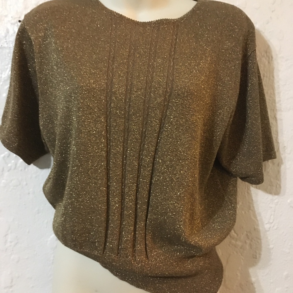Vintage Pendleton gold cropped sweater EUC‎